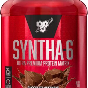 BSN SYNTHA-6 Whey Protein Powder with Micellar Casein, Milk Protein Isolate, Chocolate Milkshake