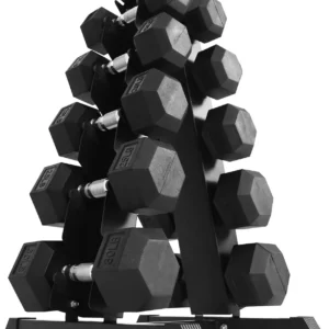 Rubber Coated Hex Dumbbell Weight Set and Storage Rack, Multiple Packages - AliExpress 18