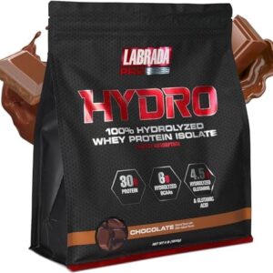 Labrada Hydro 100% Pure Hydrolyzed Whey Protein Isolate Powder, Lactose Free, Glutamine, Fastest Digesting Whey Available, Instant Mixing, Delicious Taste 47 Servings 4lb (Chocolate) : Health & Household