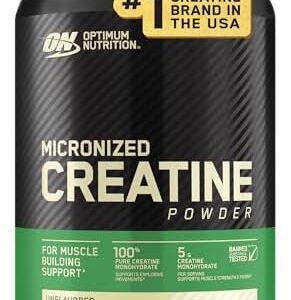 Optimum Nutrition Micronized Creatine Monohydrate Powder, Unflavored, 120 Servings, 600 Grams (Packaging May Vary) : Health & Household